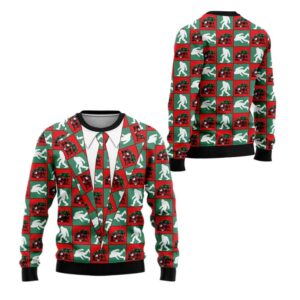 Alternative view of 2025 Christmas Bigfoot Camping Christmas Ugly Christmas Sweater - Grishko.com