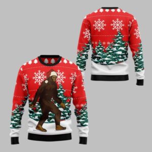 2025 Christmas Bigfoot Ugly Christmas Sweater - Grishko.com