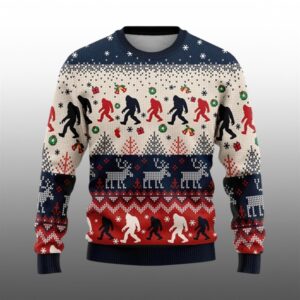 2025 Christmas Bigfoot Ugly Sweater - Grishko.com
