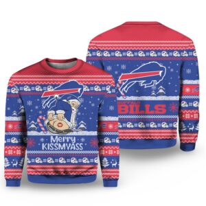 Alternative view of 2025 Christmas Bills Merry Kissmyass Santa Claus Ugly Sweater - Grishko.com