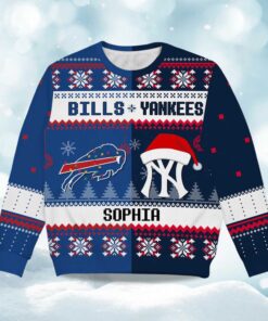 2025 Christmas Bills x Yankees Ugly Sweater