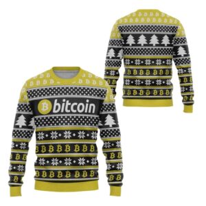 Alternative view of 2025 Christmas Bitcoin Ugly Christmas Sweater - Grishko.com