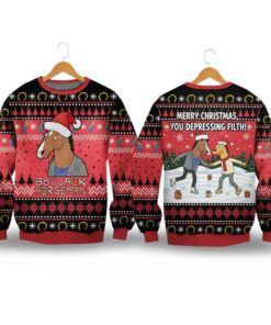Alternative view of 2025 Christmas Bojack Horseman Ugly Christmas Sweater  