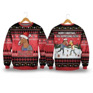 Alternative view of 2025 Christmas Bojack Horseman Ugly Christmas Sweater - Grishko.com