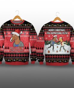 2025 Christmas Bojack Horseman Ugly Christmas Sweater  