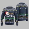 2025 Christmas Bold Pacman Santa Ghost Hunt Ugly Christmas Sweater  