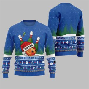 2025 Christmas Bowling Ball Ugly Christmas Sweater - Grishko.com