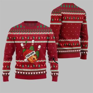 2025 Christmas Bowling Ugly Christmas Sweater - Grishko.com