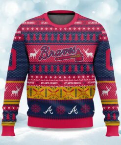 2025 Christmas Braves Personalized Ugly Sweater
