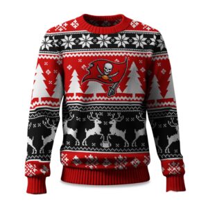 2025 Christmas Buccaneers Reindeer Football Ugly Sweater