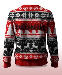 Alternative view of 2025 Christmas Buccaneers Reindeer Football Ugly Sweater