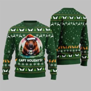 2025 Christmas Capy Holidays Ugly Sweater - Grishko.com
