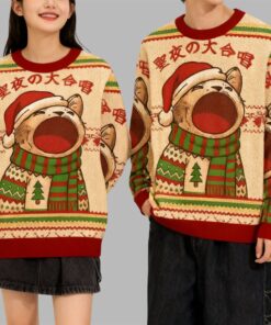 Alternative view of 2025 Christmas Cat Cantata Christmas Ugly Sweater  