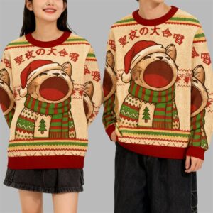 Alternative view of 2025 Christmas Cat Cantata Christmas Ugly Sweater - Grishko.com