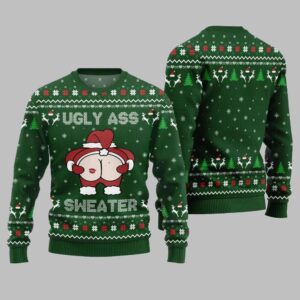 2025 Christmas Caught Kissing Santa Ugly Christmas Sweater - Grishko.com