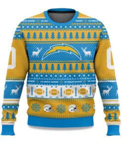 2025 Christmas Chargers Personalized Ugly Sweater