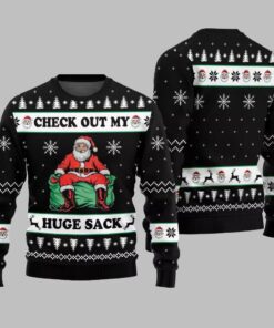 Alternative view of 2025 Christmas Check Out My Huge Sack Santa Ugly Christmas Sweater  