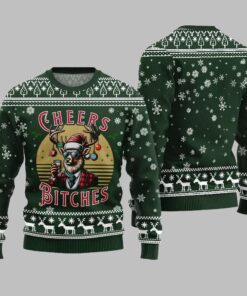 Alternative view of 2025 Christmas Cheer Reindeer Bitches Ugly Christmas Sweater  