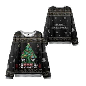 Alternative view of 2025 Christmas Chemical Element Christmas Ugly Sweater - Grishko.com