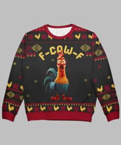 2025 Christmas Chicken F Caw F Ugly Sweater  