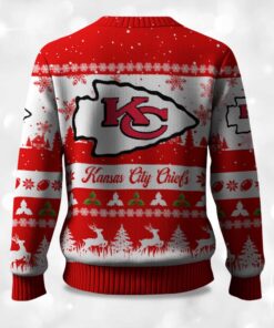 Alternative view of 2025 Christmas Chiefs Festive Reindeer & Tree Ugly Sweater