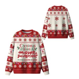 Alternative view of 2025 Christmas Christmas And Murder Ugly Sweater - Grishko.com