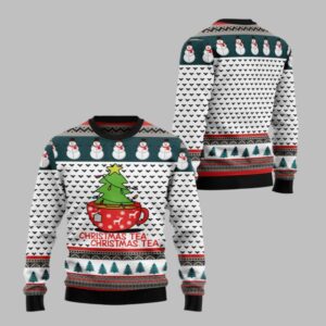2025 Christmas Christmas Tea Christmas Tea Ugly Christmas Sweater - Grishko.com
