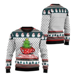 Alternative view of 2025 Christmas Christmas Tea Christmas Tea Ugly Christmas Sweater - Grishko.com