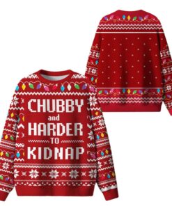 Alternative view of 2025 Christmas Chubby And Harder To Kidnap Ugly Sweater  