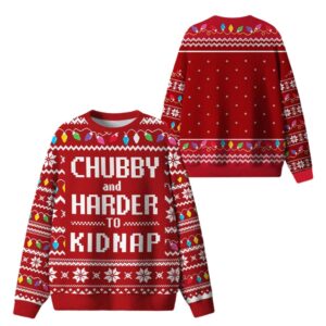 Alternative view of 2025 Christmas Chubby And Harder To Kidnap Ugly Sweater - Grishko.com
