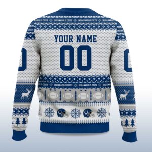 Alternative view of 2025 Christmas Colts Personalized Ugly Sweater