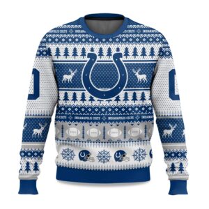 2025 Christmas Colts Personalized Ugly Sweater