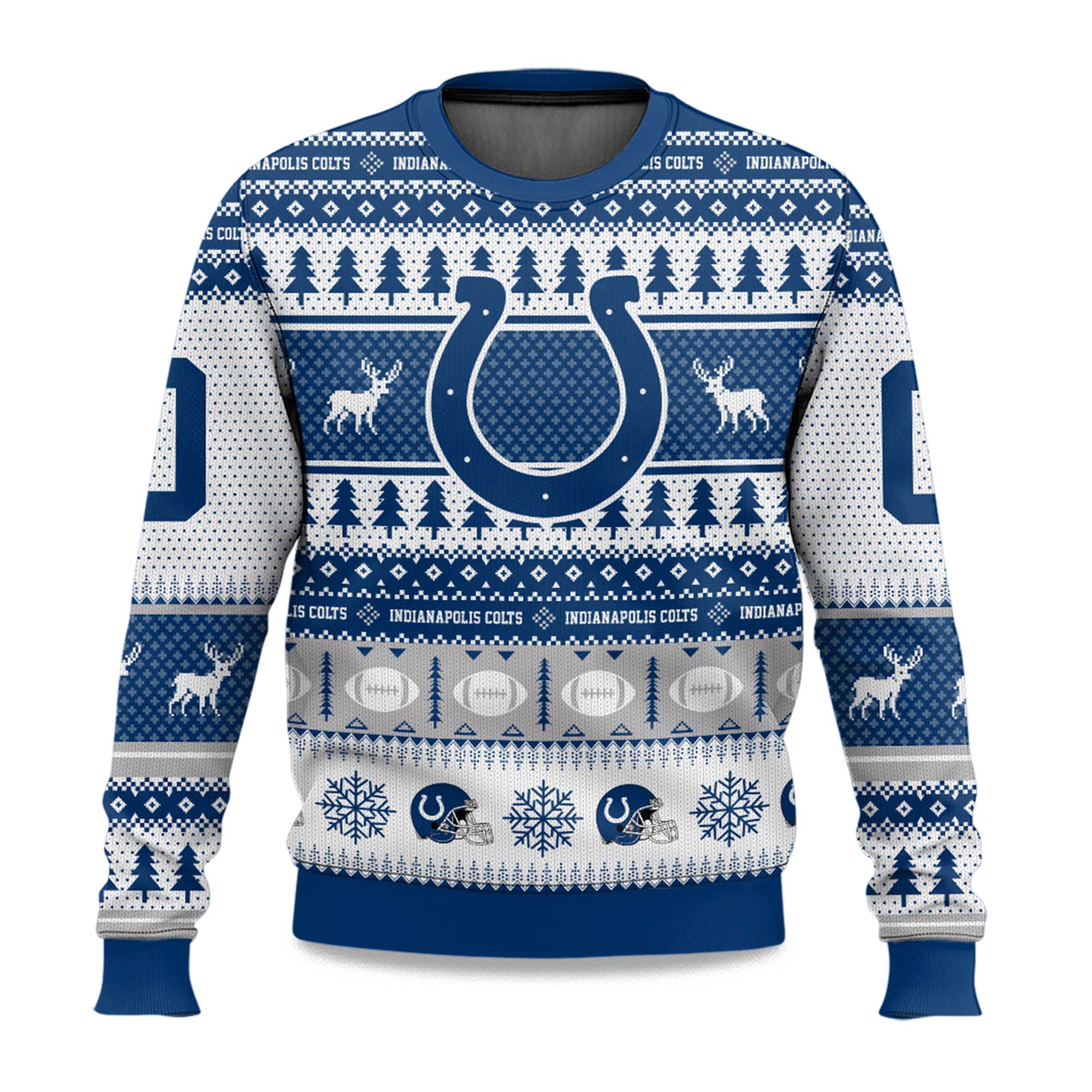 2025 Christmas Colts Personalized Ugly Sweater