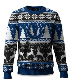 2025 Christmas Colts Reindeer Football Ugly Sweater
