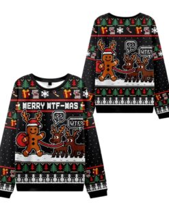 Alternative view of 2025 Christmas Confused Reindeer Ugly Sweater  