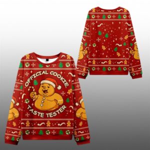 2025 Christmas Cookie Tester Ugly Sweater - Grishko.com