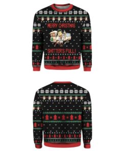 Alternative view of 2025 Christmas Cousin Eddie Merry Christmas Shitters Full Ugly Sweater  