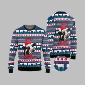 2025 Christmas Cow Have a Dairy Christmas Ugly Christmas Sweater - Grishko.com