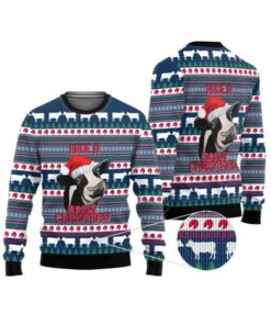 Alternative view of 2025 Christmas Cow Have a Dairy Christmas Ugly Christmas Sweater  