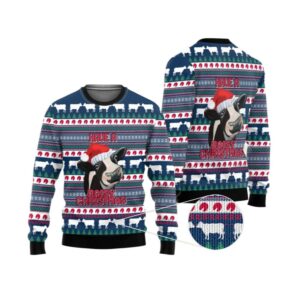 Alternative view of 2025 Christmas Cow Have a Dairy Christmas Ugly Christmas Sweater - Grishko.com
