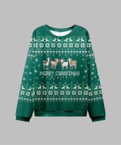 2025 Christmas Cow Merry Christmas Ugly Sweater  