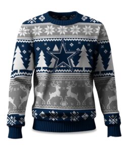 2025 Christmas Cowboys Reindeer Football Ugly Sweater