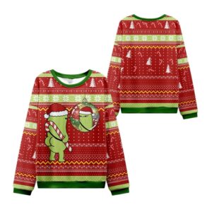Alternative view of 2025 Christmas Cucumber Ugly Christmas Sweater - Grishko.com