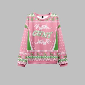 Alternative view of 2025 Christmas Cunt Stars Ugly Christmas Sweater - Grishko.com