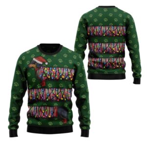 Alternative view of 2025 Christmas Dachshund Ugly Christmas Sweater - Grishko.com