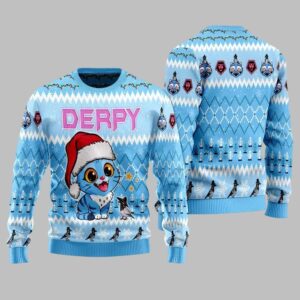 2025 Christmas Derpy Tiger Ugly Christmas Sweater - Grishko.com