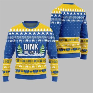 Alternative view of 2025 Christmas Dink the Halls Ugly Christmas Sweater - Grishko.com