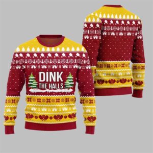 2025 Christmas Dink the Halls Ugly Christmas Sweater - Grishko.com