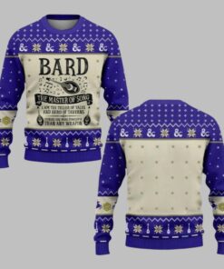 2025 Christmas DND Bard The Master Of Song Ugly Sweater  