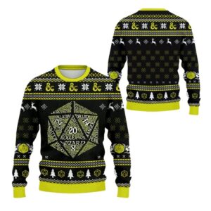 Alternative view of 2025 Christmas DnD Classes Ugly Christmas Sweater - Grishko.com